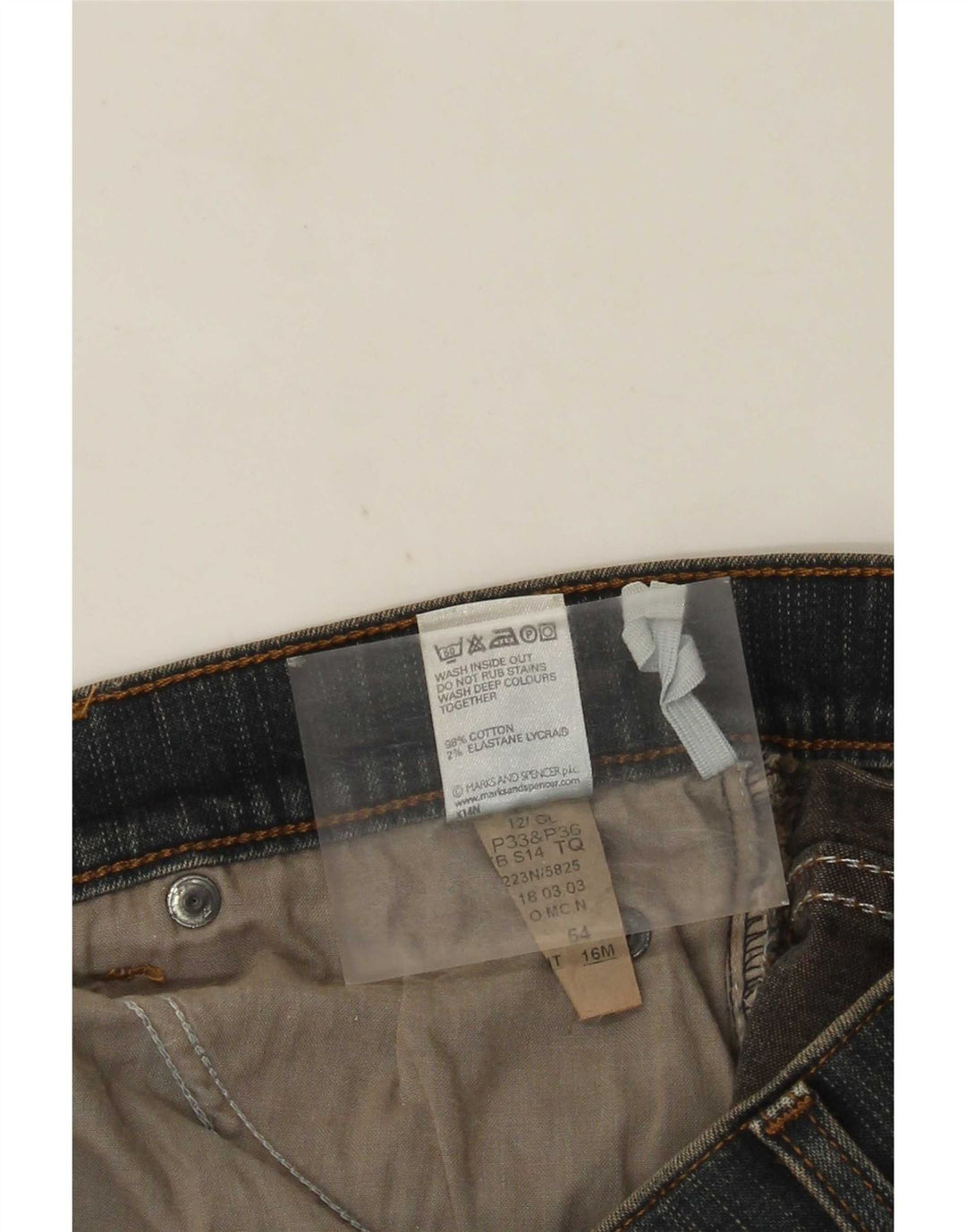 Blugi Bootcut pentru femei Marks & Spencer UK 16 Large W32 L31 Blue Bumbac