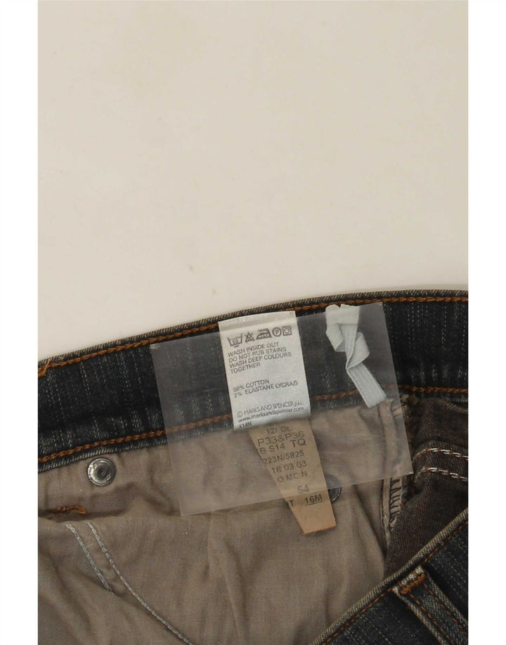 Blugi Bootcut pentru femei Marks & Spencer UK 16 Large W32 L31 Blue Bumbac