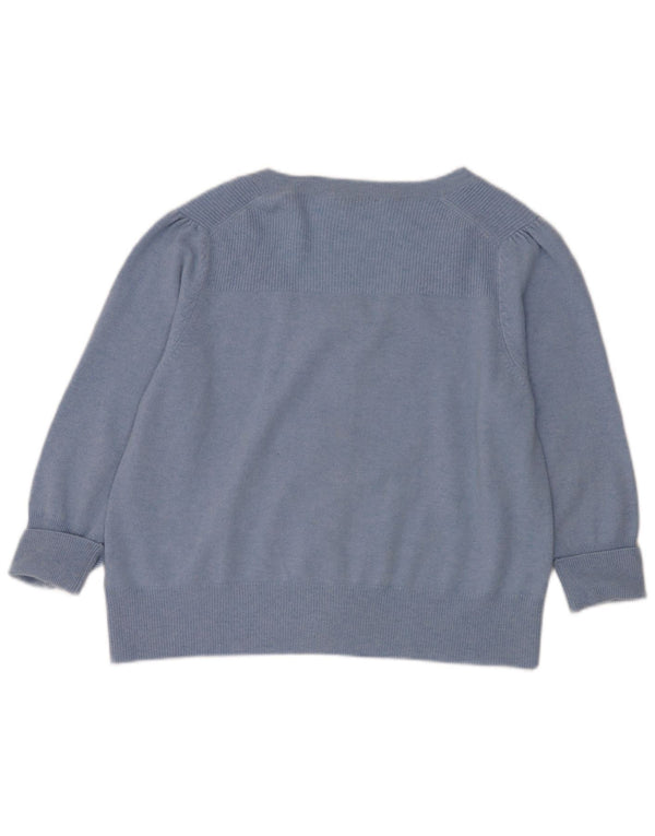 Pulover cardigan pentru femei Marks & Spencer UK 22 3XL Albastru Cașmir