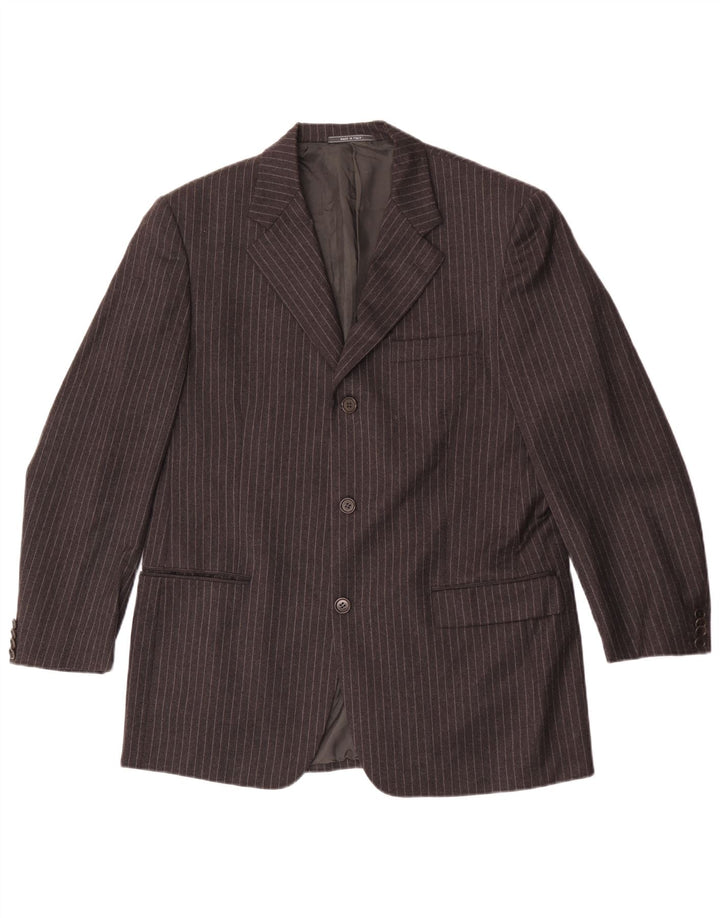 Jachetă pentru bărbați Cerruti 1881 cu 3 nasturi IT 52 XL Lână cu dungi gri