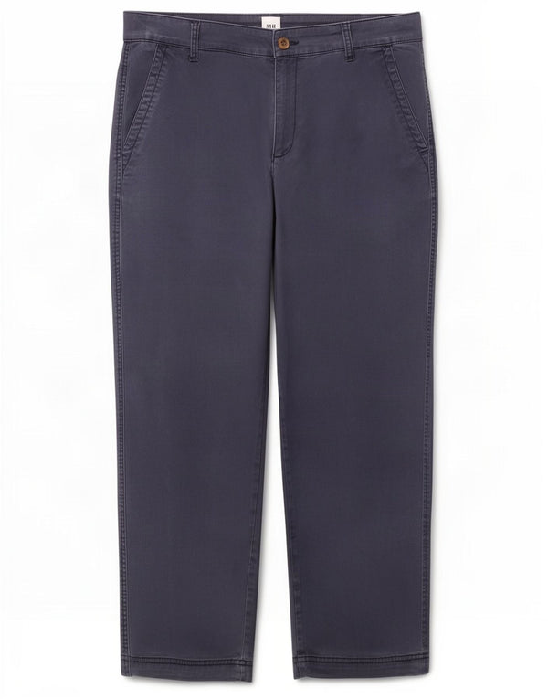 Pantaloni chino crop pentru femei Gap Girlfriend UK 12 Medium W32 L26 Bleumarin