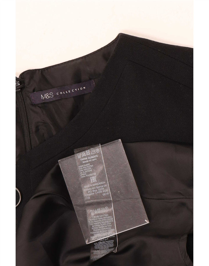 Rochie teacă pentru femei Marks & Spencer UK 14 Poliester mediu negru