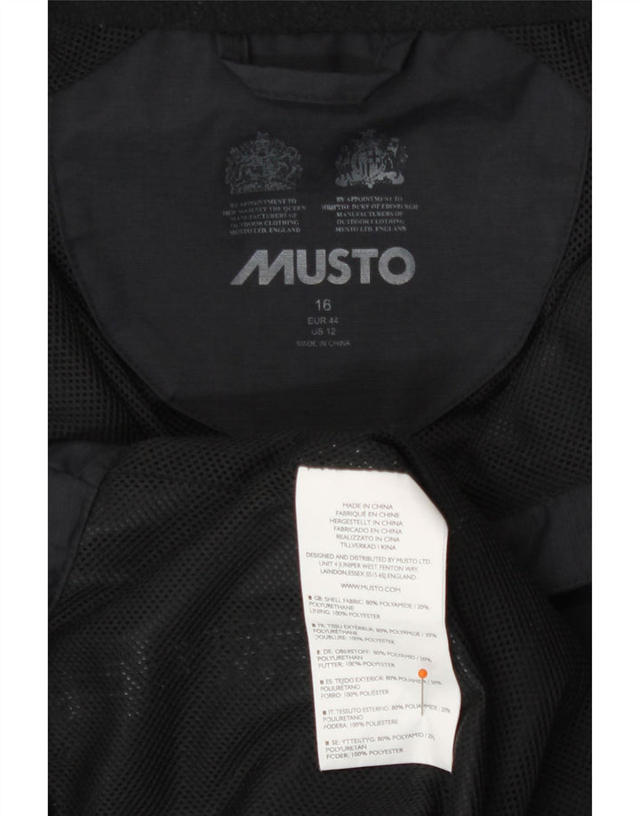 Musto Jachetă de ploaie pentru femei UK 16 mare Poliamidă neagră