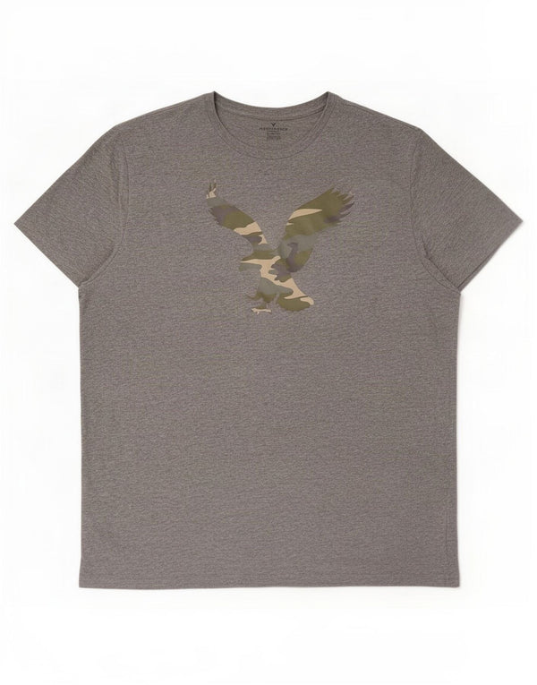 Tricou grafic pentru bărbați American Eagle Top 2XL bumbac gri