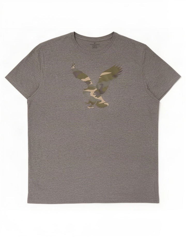 Tricou grafic pentru bărbați American Eagle Top 2XL bumbac gri