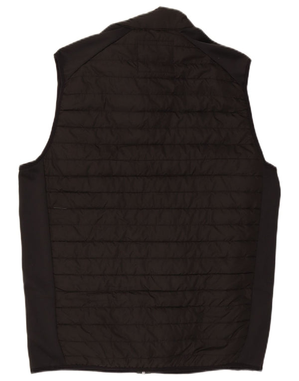 Jack & Jones Gilet căptușit pentru bărbați UK 40, mare, negru, poliester