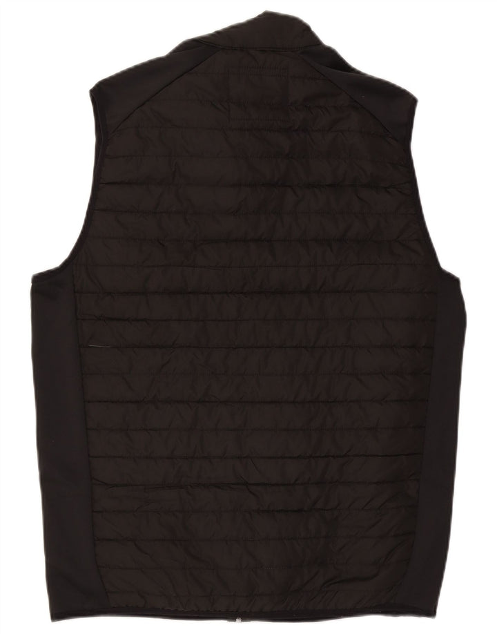 Jack & Jones Gilet căptușit pentru bărbați UK 40, mare, negru, poliester