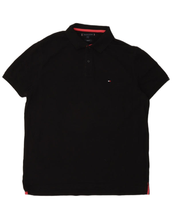 Tricou polo Tommy Hilfiger pentru bărbați, mare, negru