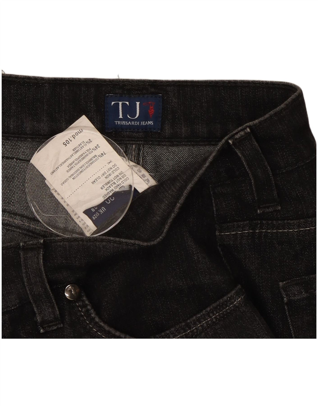 Blugi Trussardi Bootcut pentru femei W28 L31 bumbac negru