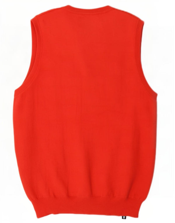 Colmar Mens Vest Tank Top Bumbac Colorblock Roșu Mediu