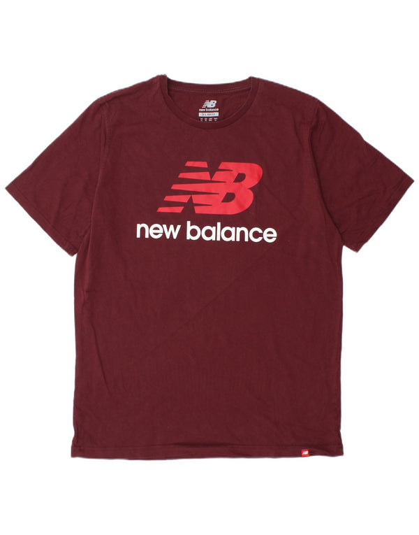 Tricou grafic pentru bărbați New Balance Top XL Burgundy