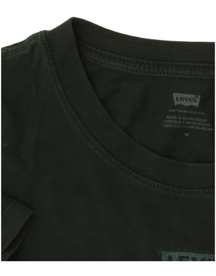 Tricou Crop Levi's pentru femei UK 14 Medium Green