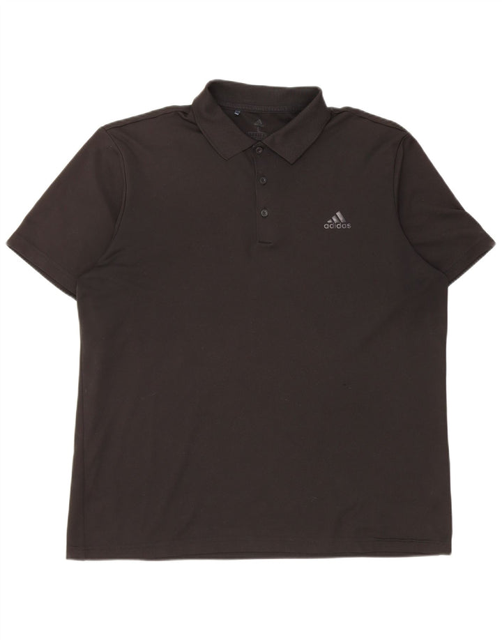 Tricou polo pentru bărbați Adidas mare negru