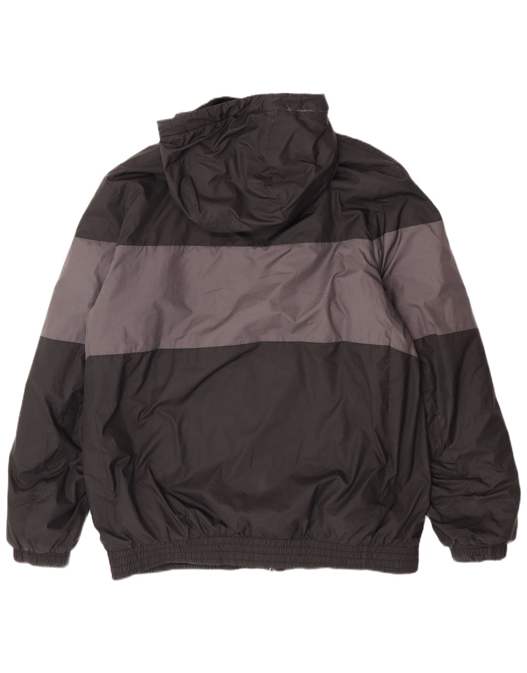 Jachetă de vânt cu glugă pentru bărbați Nike UK 40, mare, negru, poliester color bloc