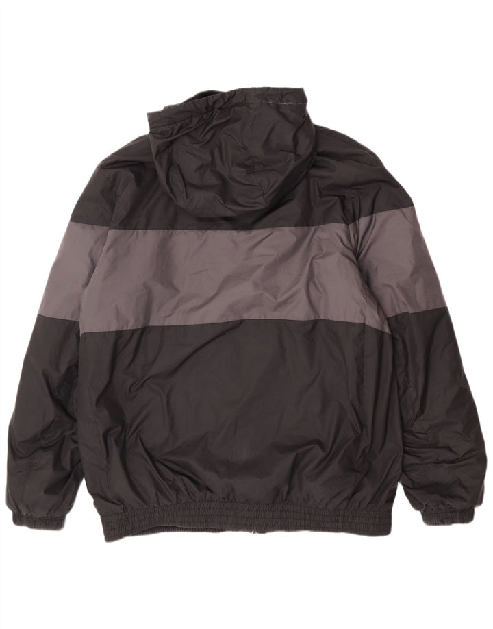 Jachetă de vânt cu glugă pentru bărbați Nike UK 40, mare, negru, poliester color bloc