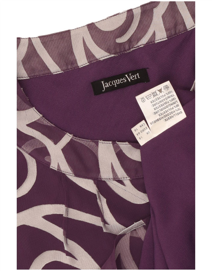 Bluză pentru femei Jacques Vert, cu model abstract, UK 18 XL Viscoză violet