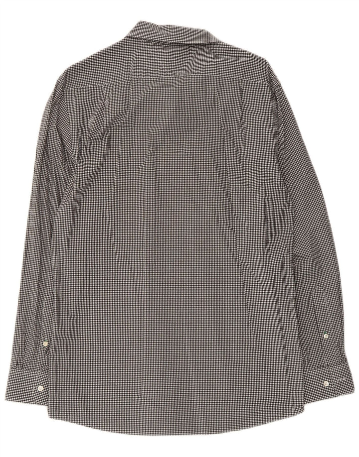 Cămașă pentru bărbați Tommy Hilfiger Slim Fit Mărimea 15 1/2 Medium Black Gingham