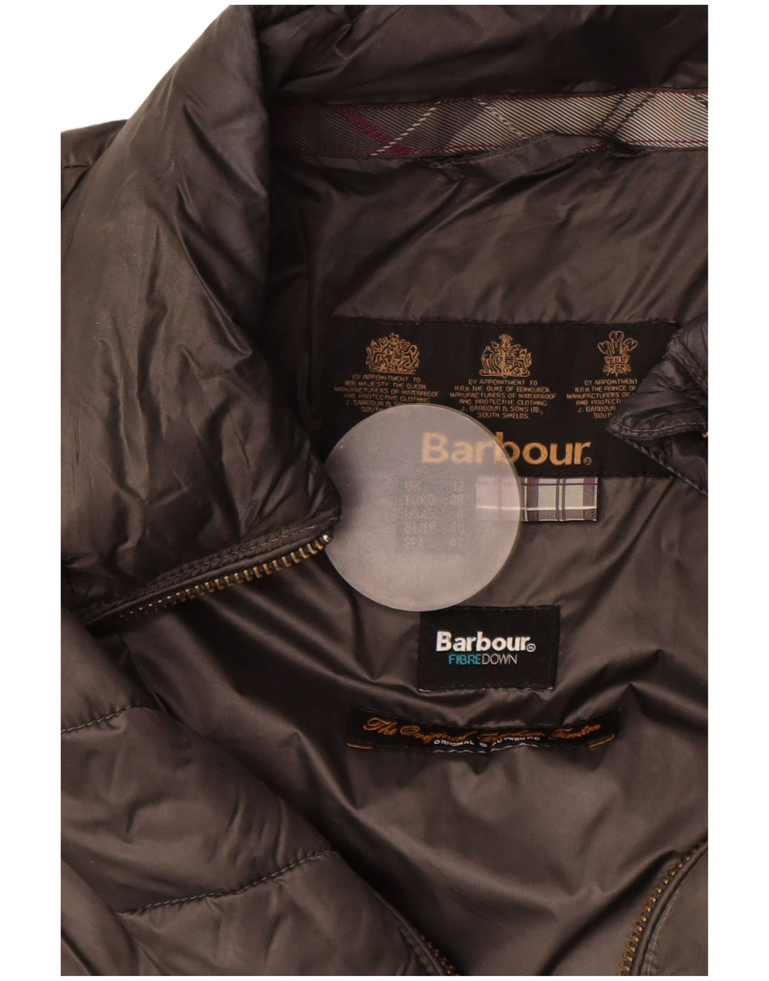 Jachetă căptușită pentru femei Barbour UK 12 Medium Gri Poliamidă