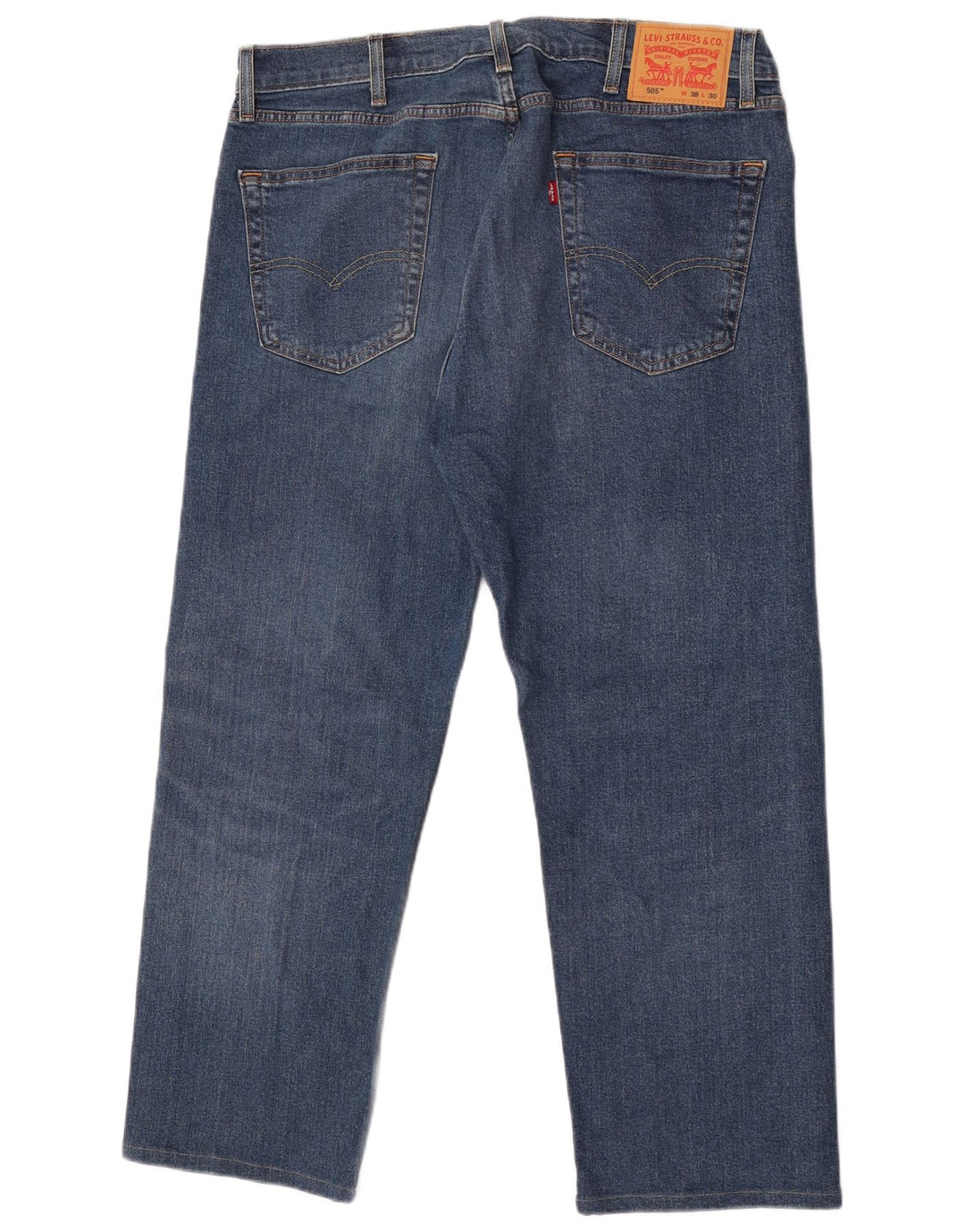 Blugi drepti pentru bărbați Levi's 505 W38 L30 Bumbac albastru