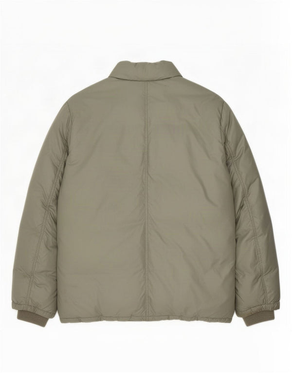 Conte of Florence Mens Padded Jacket UK 42 XL Green Polyester