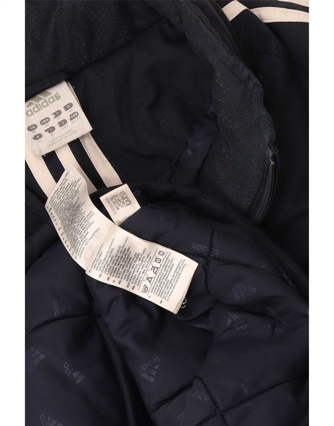 Jachetă căptușită pentru bărbați Adidas UK 42 XL bleumarin poliester