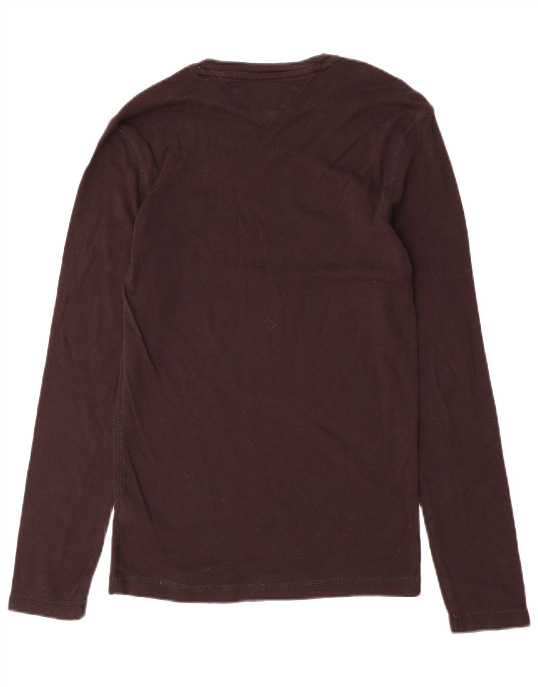 Top pentru femei Tommy Hilfiger cu mânecă lungă UK 12, bumbac maro mediu
