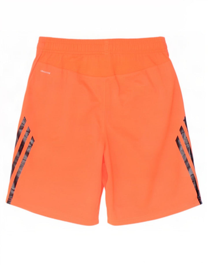 Pantaloni scurți sport pentru băieți Adidas Climacool 13-14 ani poliester portocaliu