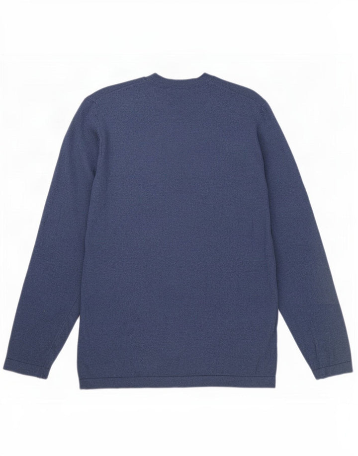 Pulover pentru bărbați cu decolteu în V Eddie Bauer, bumbac albastru mic