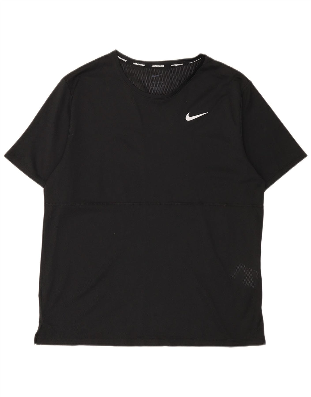 Tricou Nike Dri Fit pentru bărbați Top mare din poliester negru