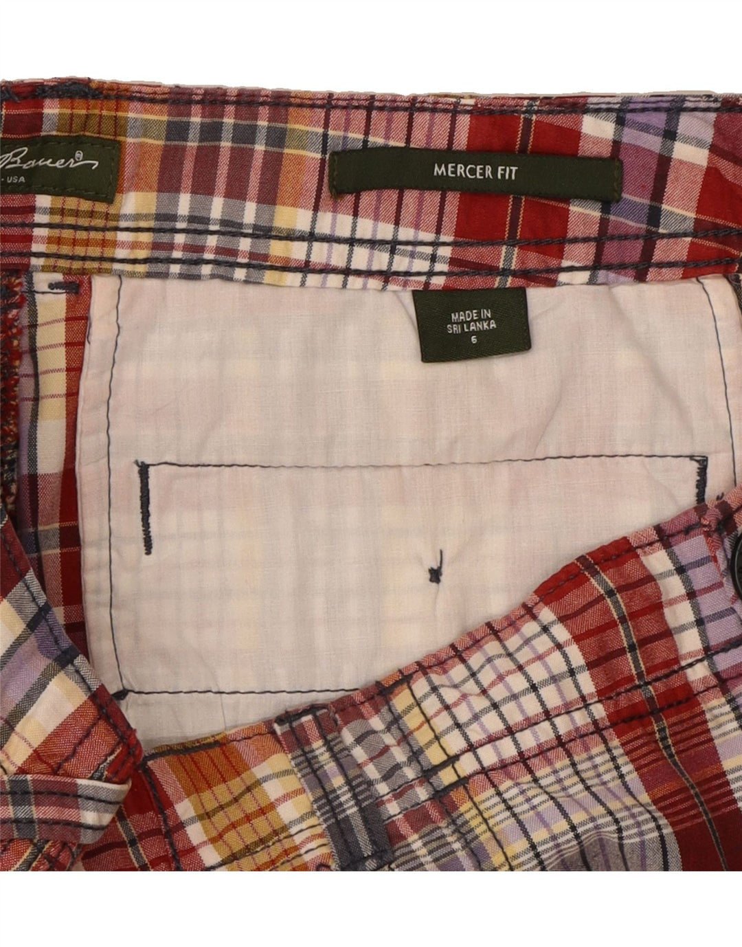 EDDIE BAUER Womens Mercer Fit Chino Shorts US 6 Medium W30  Multicoloured Vintage Eddie Bauer and Second-Hand Eddie Bauer from Messina Hembry 