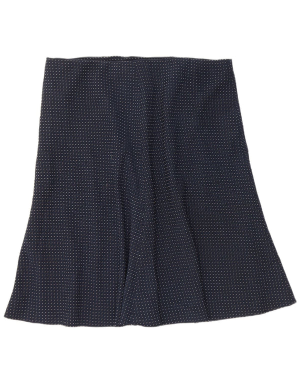 Fustă în formă de A pentru femei Marks & Spencer UK 18 XL W40 bleumarin cu pete