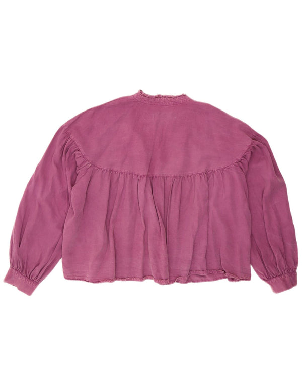 Bluză cu mânecă lungă supradimensionată pentru femei Zara UK 10 Mic violet