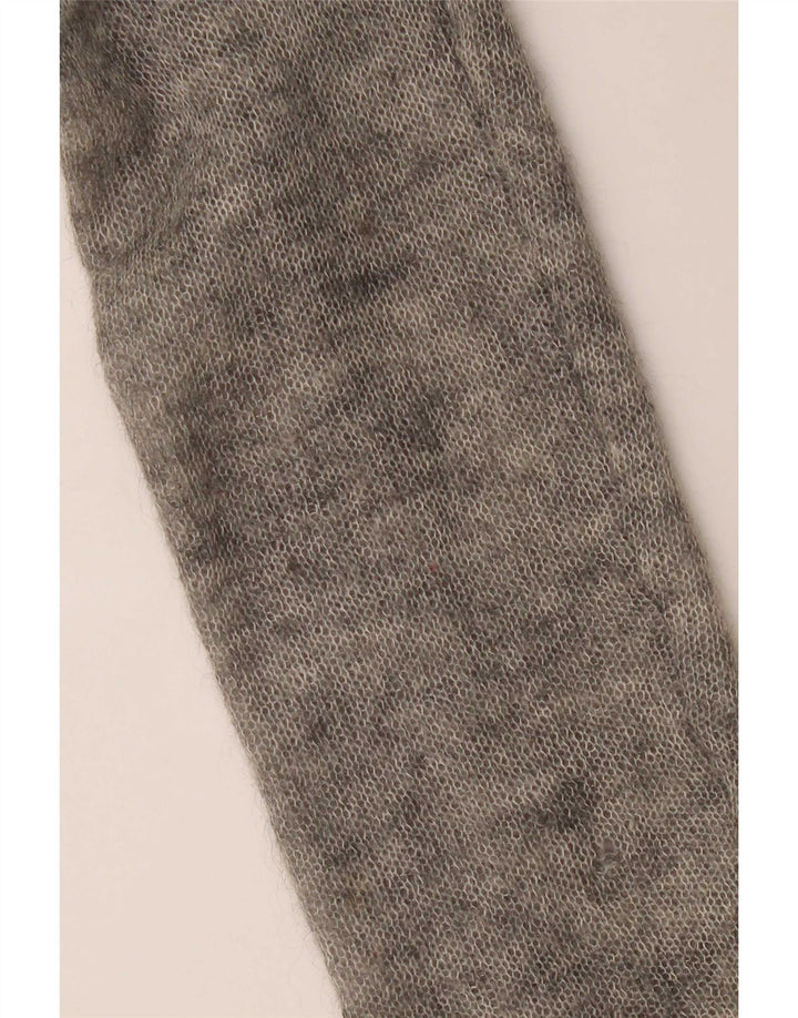 Pulover Cardigan Vintage pentru Damă UK 16 Elastan mare pete gri