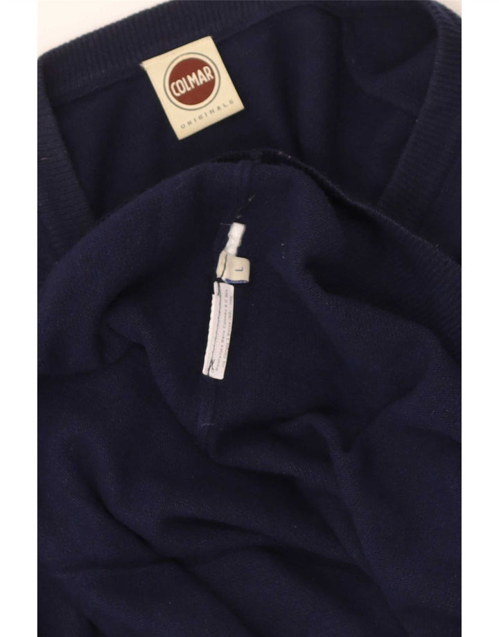 Pulover Colmar pentru femei cu decolteu în V UK 16 Mare bleumarin