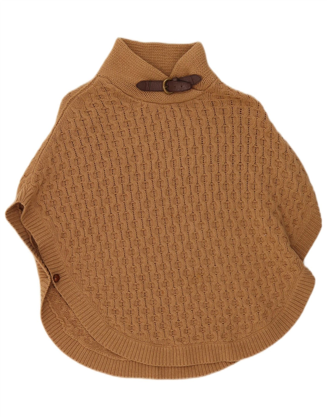 Pulover Poncho Fete Massimo Dutti 12-13 Ani Lână Maro