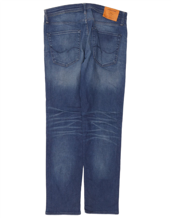 Jack & Jones Tim Slim Straight Jeans pentru bărbați W34 L32 albastru