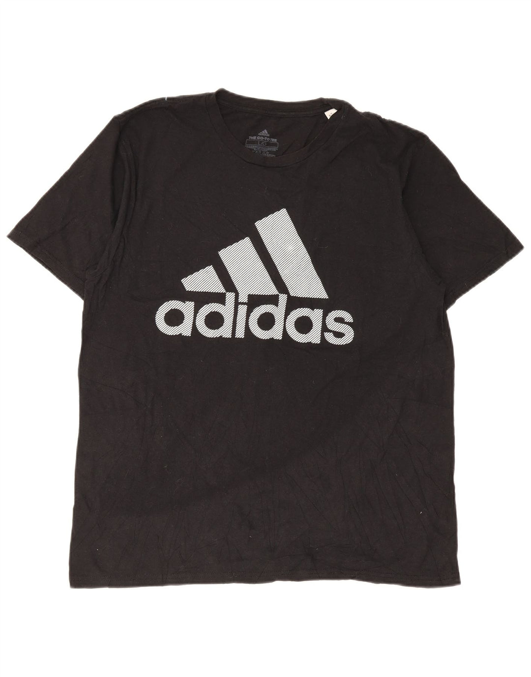 Tricou grafic pentru bărbați Adidas Top mare negru