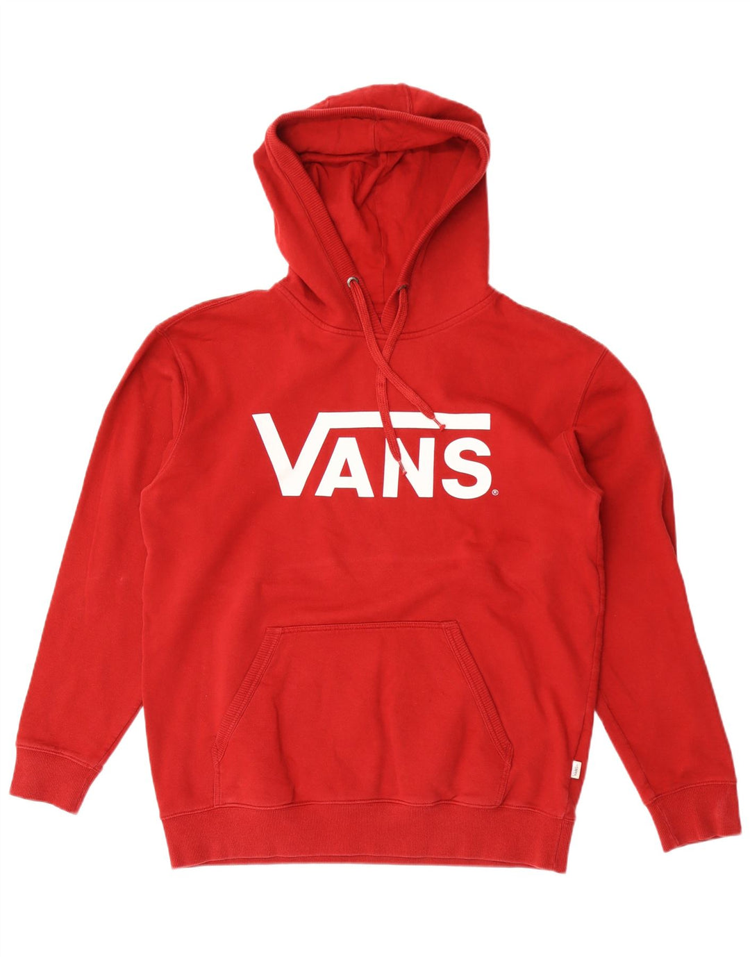 Pulover cu glugă grafic pentru bărbați Vans, mare, roșu, bumbac