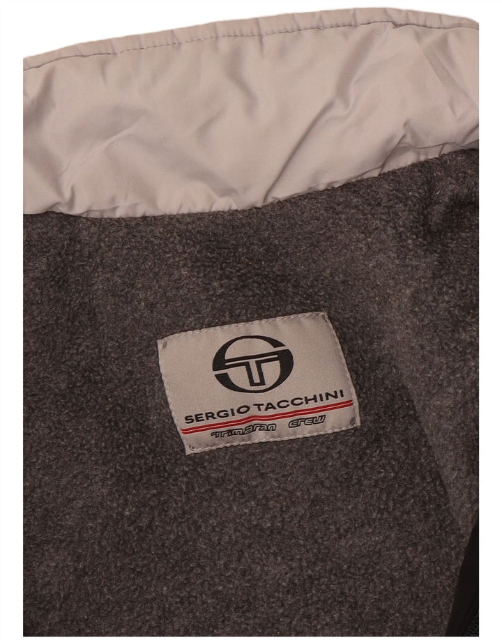 Jachetă de vânt pentru bărbați Sergio Tacchini UK 36 Small Black Colorblock