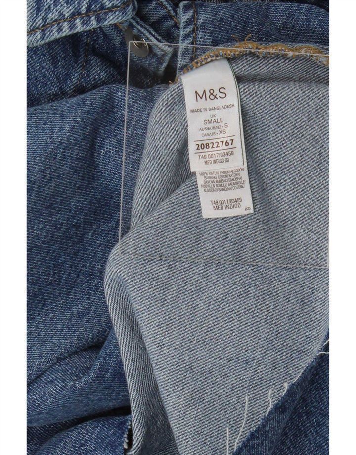 Jachetă de blugi supradimensionată pentru femei Marks & Spencer, UK 10, bumbac albastru mic