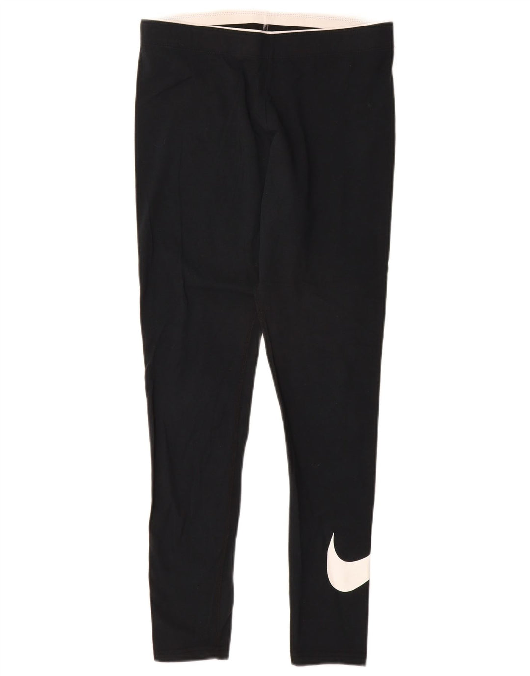 Leggings grafic Nike pentru femei UK 12, bumbac mediu negru