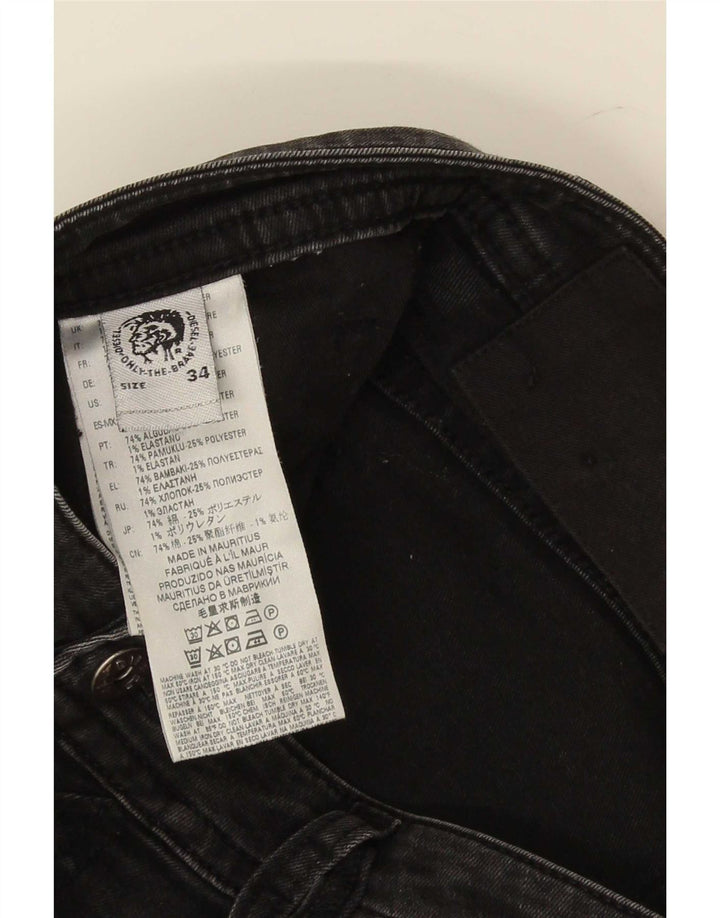 Jeans slim pentru bărbați Diesel Distressed W34 L30 bumbac gri