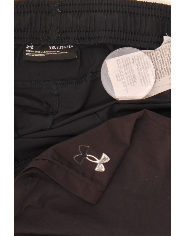Pantaloni scurți sport Under Armour pentru băieți 13-14 ani XL poliester negru