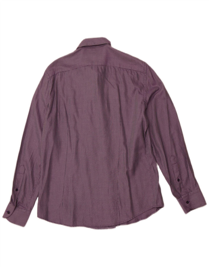 TRUSSARDI Cămașă pentru bărbați Mărimea 41 Medium Purple Spotted