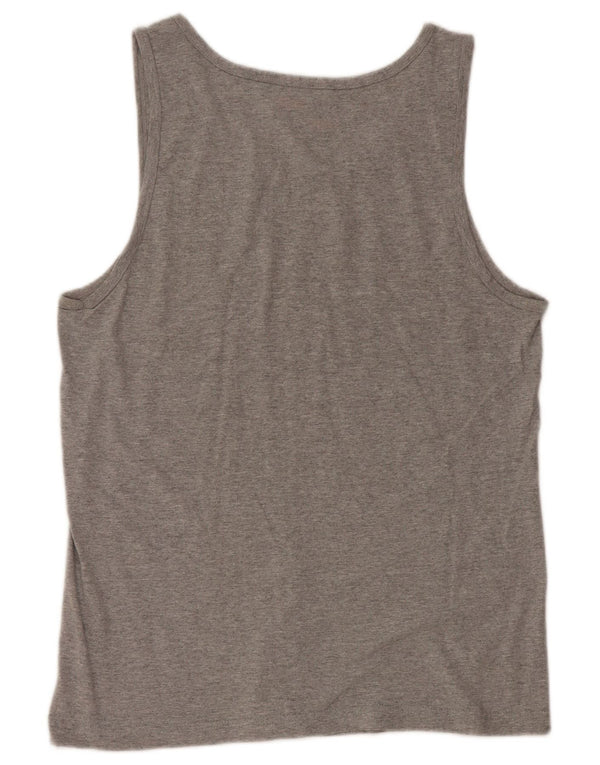 Vans Mens Classic Fit Graphic Vest Top, bumbac gri mediu