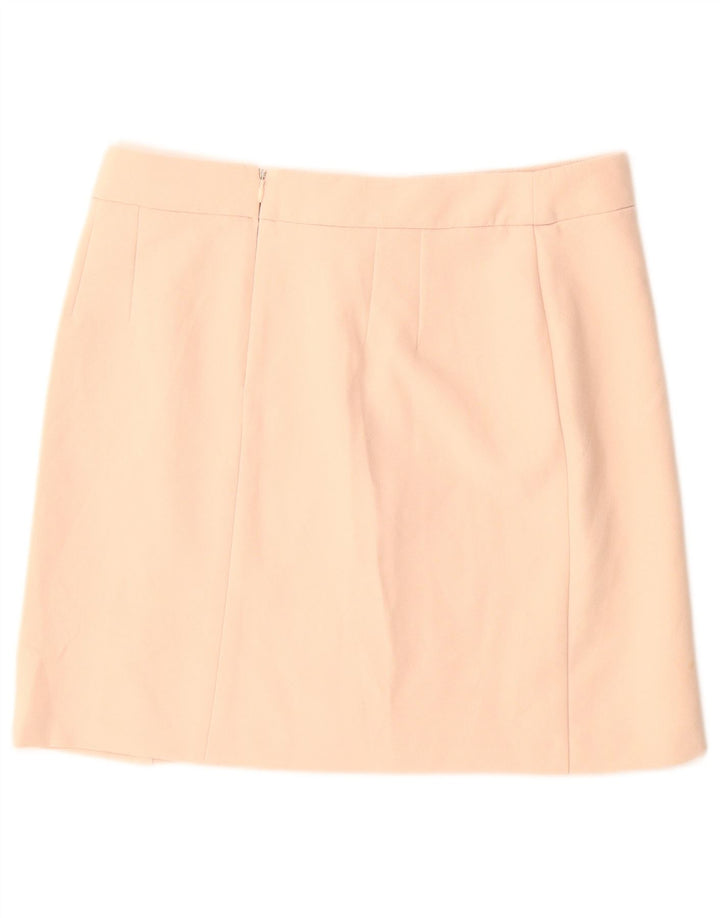 Fusta mini Topshop pentru femei UK 12 Medium W30 Bej Poliester