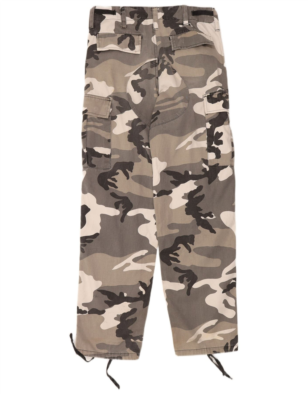 Pantaloni cargo obișnuiți pentru bărbați VINTAGE Mici L31.5 L32.5 Camuflaj gri