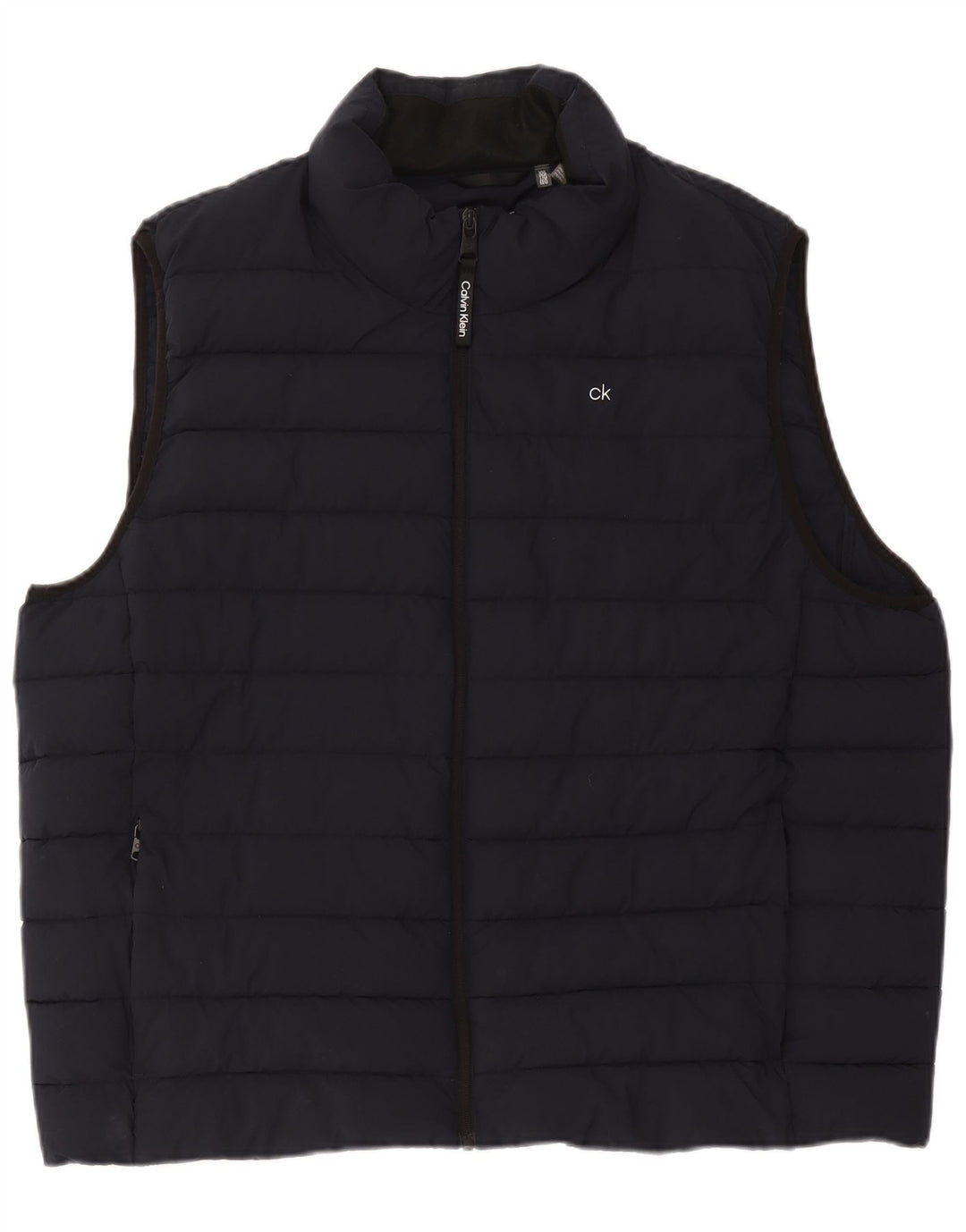Gilet căptușit pentru bărbați Calvin Klein UK 44 2XL poliester bleumarin