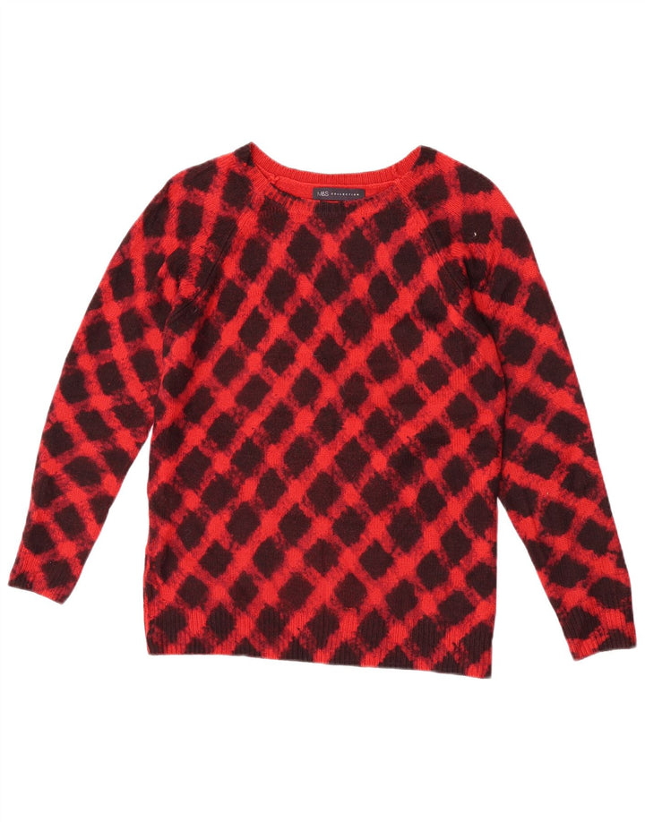 Pulover pentru femei Marks & Spencer cu gât cu barca UK 8 Small Red