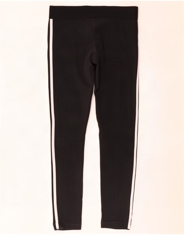 Leggings pentru femei Adidas UK 8/10, bumbac negru mic